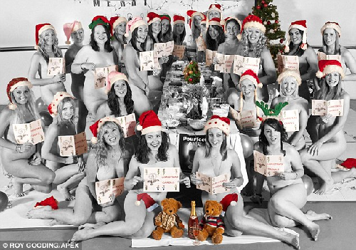 英军嫂拍摄裸体挂历筹善款(图)